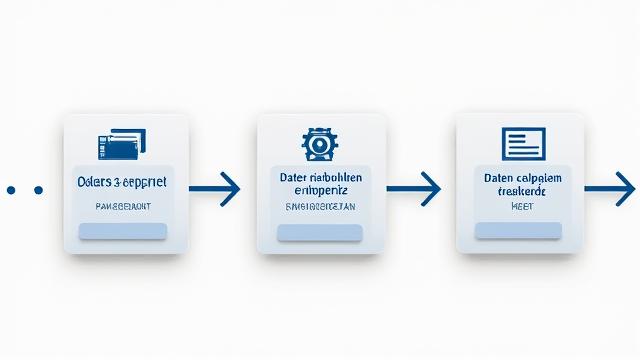 Visualisierung eines linearen RPA-Prozesses, der eine einfache, direkte Aufgabenautomatisierung darstellt.